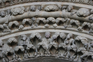 Detail of the Portico de la Gloria, Santiago de Compostela, late twelfth century