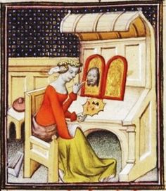 irene painting a diptych of christ