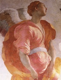 Pontormo, Jacopo_Annuncation, detail, ca. 1527-8, Capponi Chapel, S. Felicita, Florence