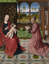 St Luke Drawing the Virgin and Child' by Dieric Bout the Elder