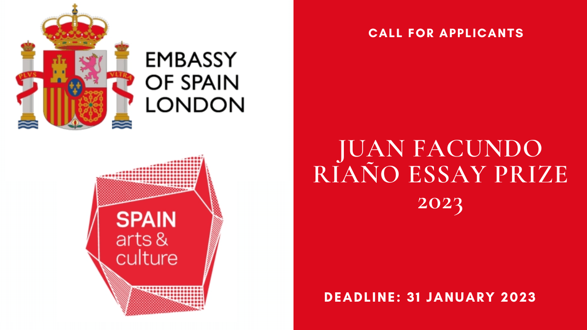 Call for Applicants: Juan Facundo Riaño Essay Prize (Deadline: 31st January&nbsp;2023)