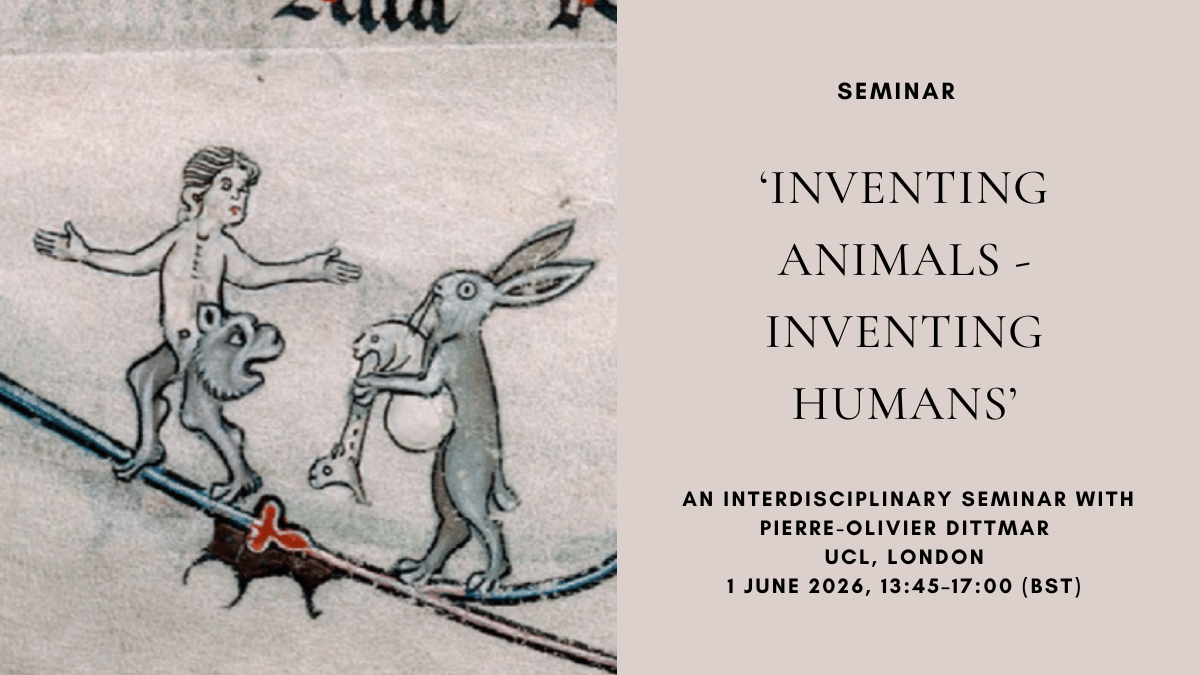 Seminar: ‘Inventing Animals – Inventing Humans’, An interdisciplinary ...