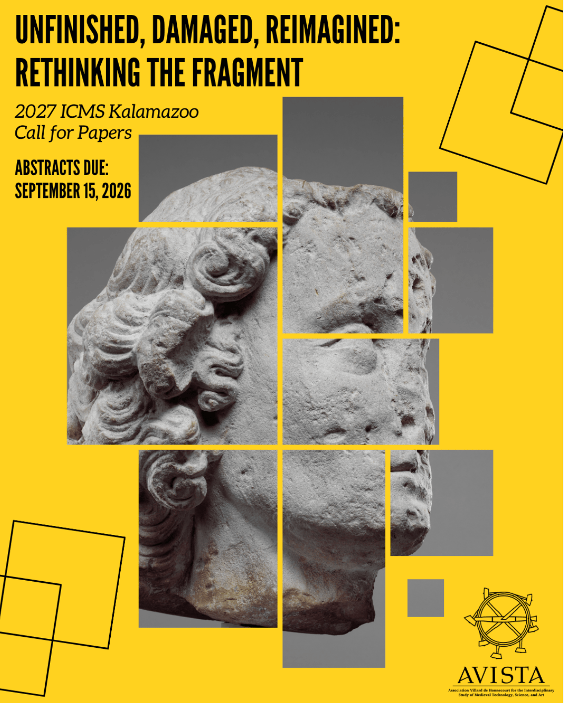 CFP: ‘Unfinished, Damaged, Reimagined: Rethinking the Fragment’, Kalamazoo IMCS 2027, deadline 15 September&nbsp;2026